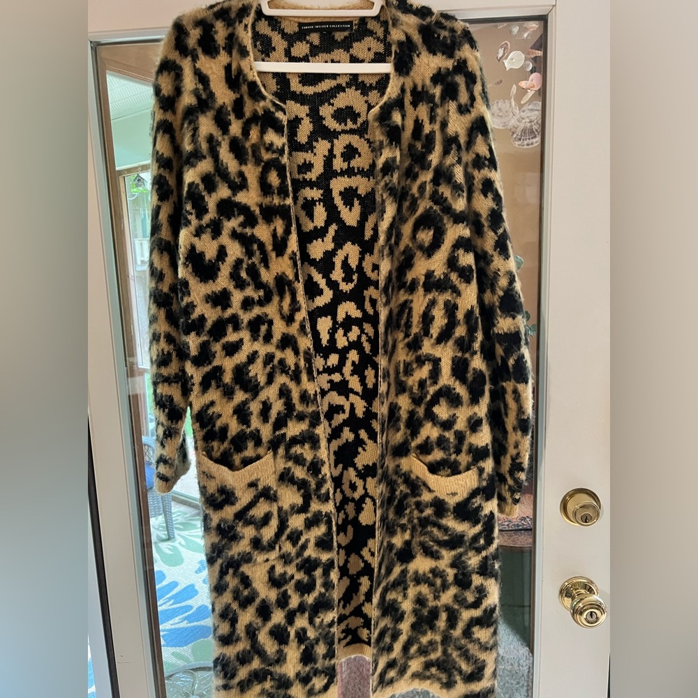 Leopard print cardigan